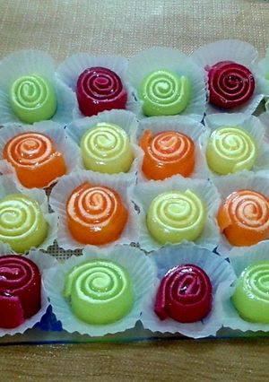 عکسی از دستور ژله فرفری یا همون ژله رولی خودمون