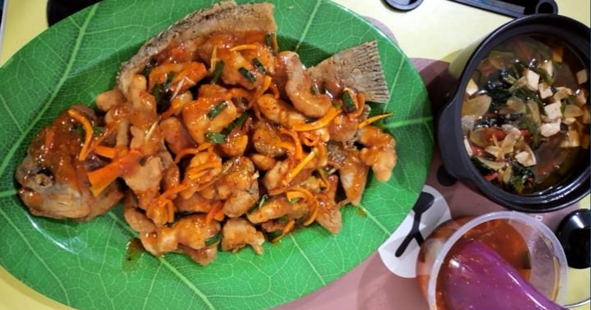 Resep Gurame Fillet Saus Asam Manis Oleh Putri Nareswari Darsono Cookpad