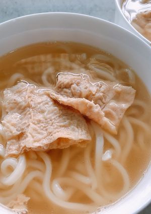 豆皮烏龍麵/五分鐘上菜 的食譜成品照片