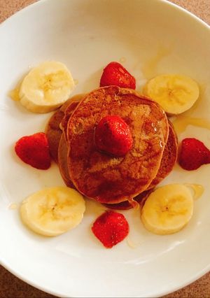 Hình của món Pancake yến mạch giảm cân.
