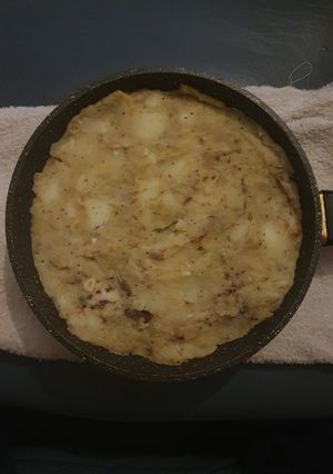 A picture of Onion Garlic Celery Leek Bubble and Squeak.