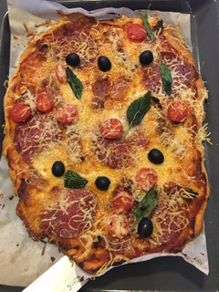 Una foto de Pizza casera