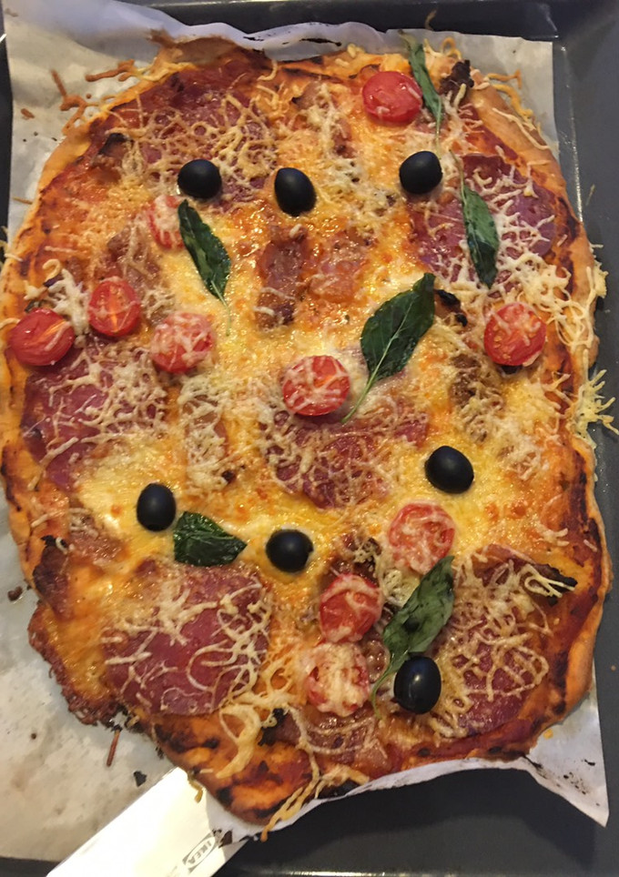 Una foto de Pizza casera