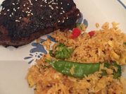 A picture of oyster fried rice
