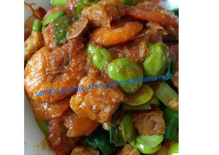 Sambel Goreng Udang Petai