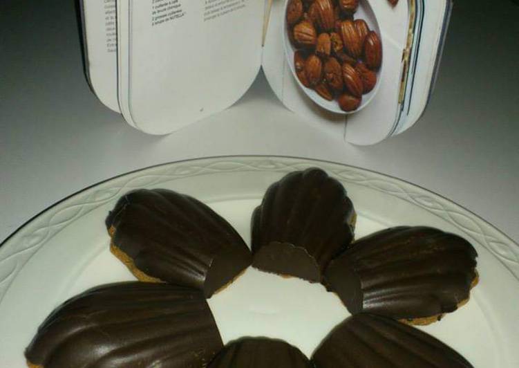 Mini madeleines au nutella coque chocolat 🍫
