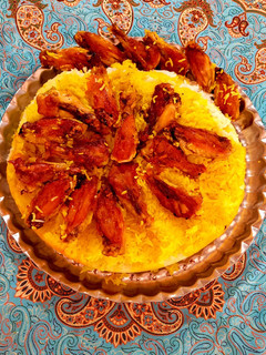 عکسی از دستور پلو ارمنی(ته انداز مرغ با بال)