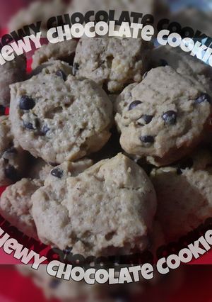 Foto resep Chewy Chocolate Cookies Super Renyah Chewy di dalem dan Enak