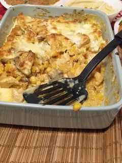 صورة لوصفة دجاج بالصلصة البيضاء