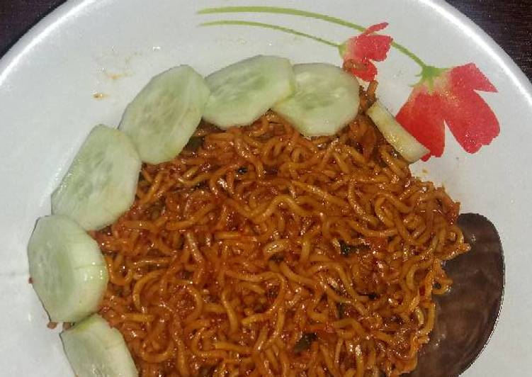 Resep Mie pedas gurih😋, Enak Banget