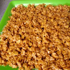 A picture of No Bake - Peanut Butter Flake Bars.