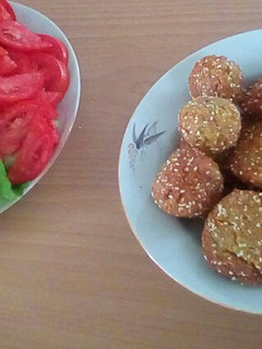 عکسی از دستور فلافل کنجدی