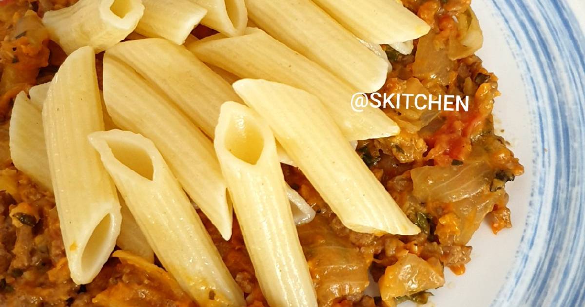  Resep  Penne Pasta  Saus Bolognese  Bolognaise Keju Homemade  