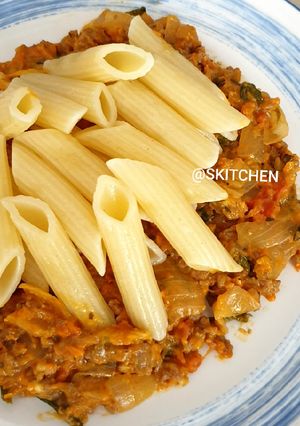 Foto resep Penne Pasta Saus Bolognese/Bolognaise Keju (Homemade)