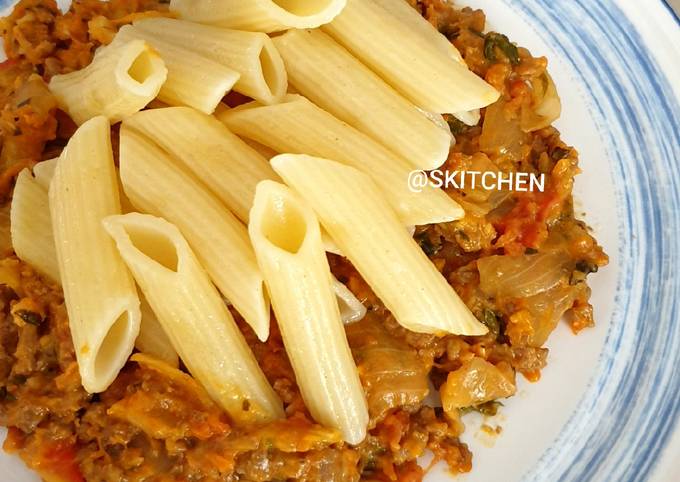 Resep Penne Pasta Saus Bolognese/Bolognaise Keju (Homemade) Oleh ...