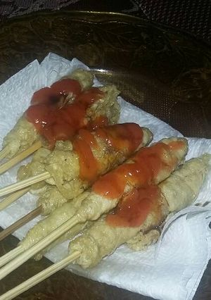 Foto resep sate telur lilit