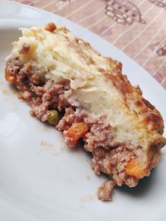 Una foto de Sheperd's pie (empanada del pastor)