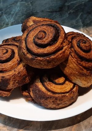 Kakaós csiga recept fotója