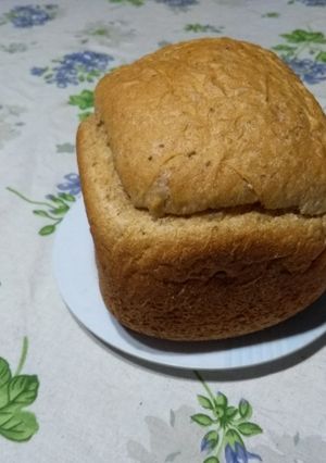 Una foto de Pan con semillas en máquina panificadora