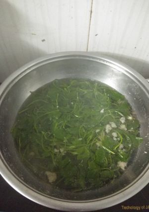 Hình của món Canh rau má thịt bằm.