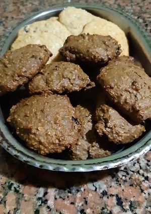 Una foto de Galletas de avena, algarroba y banana
