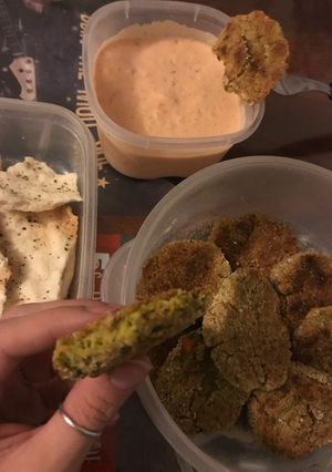 Una foto de Croquetas de zanahoria y brócoli