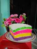 Bolu kukus rainbow cute