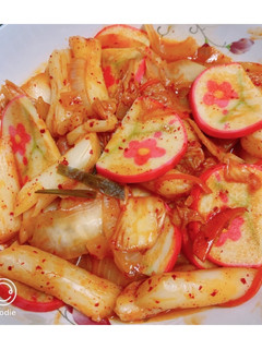 韓式泡菜炒年糕 的食譜成品照片