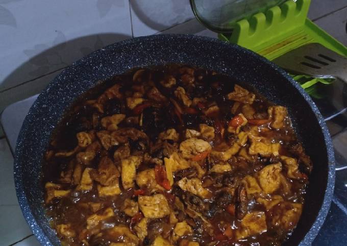 Standar Bagaimana cara buat Krengsengan Kerang Tahu bumbu Instant yang sedap