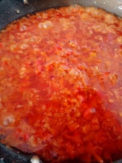 Una foto de Salsa picante para locro