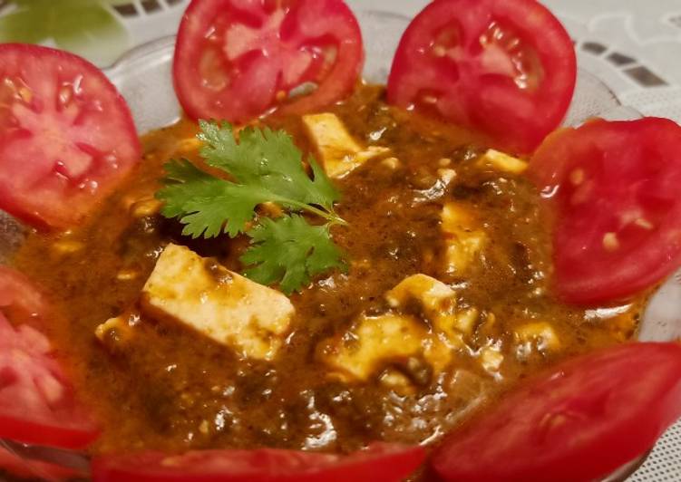 Recipe of Homemade Palak paneer