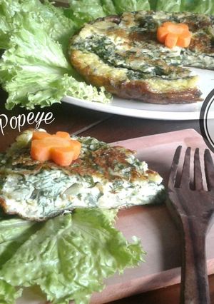Foto resep Omelet Popeye