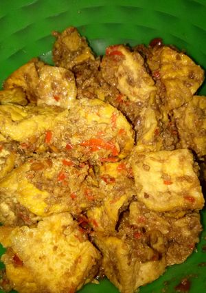 Foto resep Tahu bumbu kacang pedas