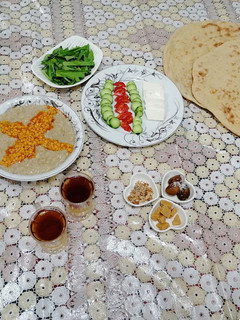 عکسی از دستور سفره افطار