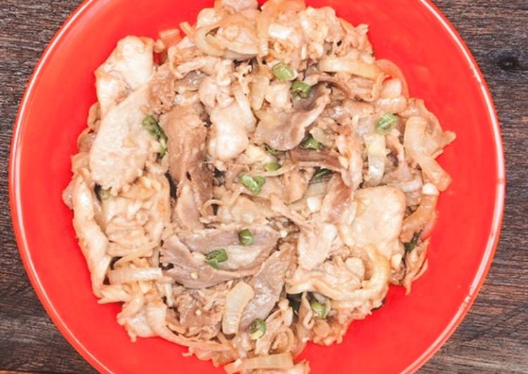 Stir fry pork with oyster sauce
