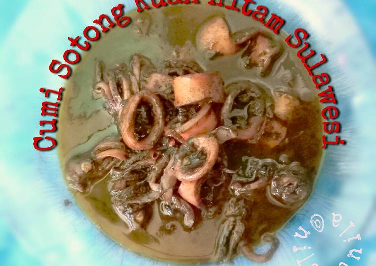 Cumi Sotong Kuah Hitam Sulawesi