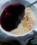 Mixto mazamorra morada y arroz con leche