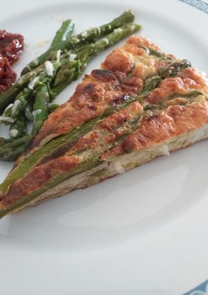 Foto di Frittata con porri e asparagi