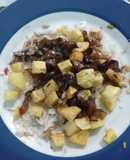 Tajaditas de carne y salsa de soja
