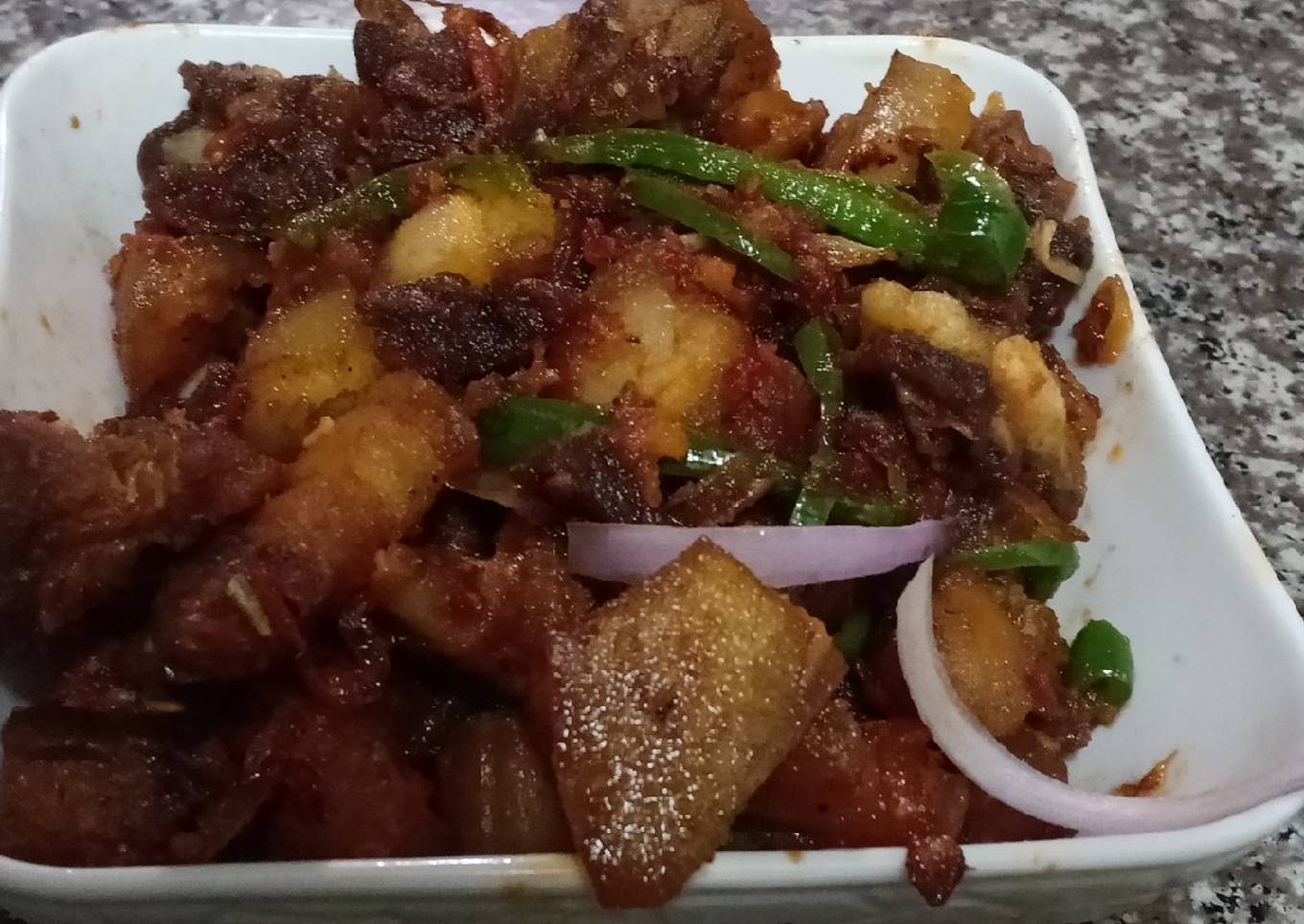 Fried pork