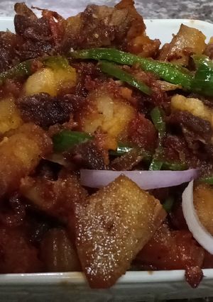 A picture of Fried pork.