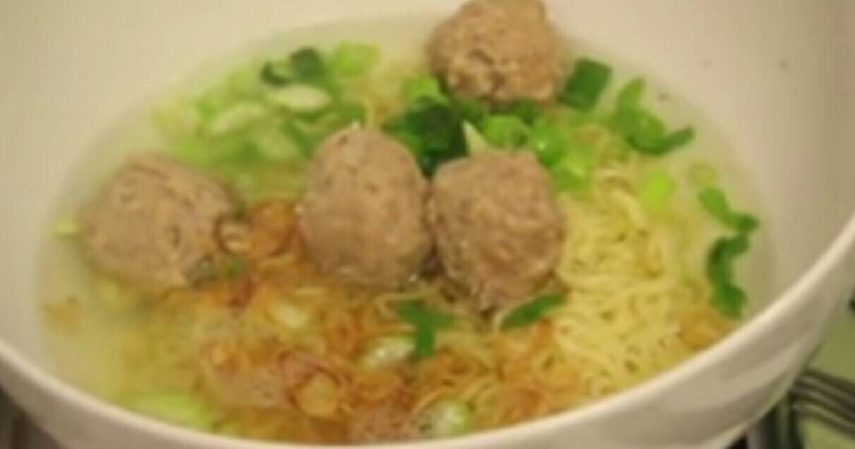  Resep 028 Bakso daging sapi dan kuah nya Tanpa bahan pengawet dan MSG 