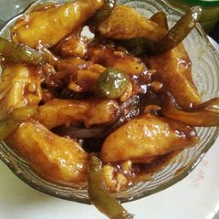 A picture of Potato chilli.