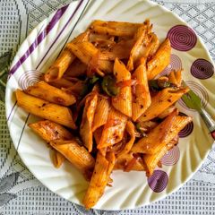 A picture of Italian pasta.