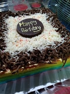 Foto resep Rainbow cake ekonomis(2 telur)