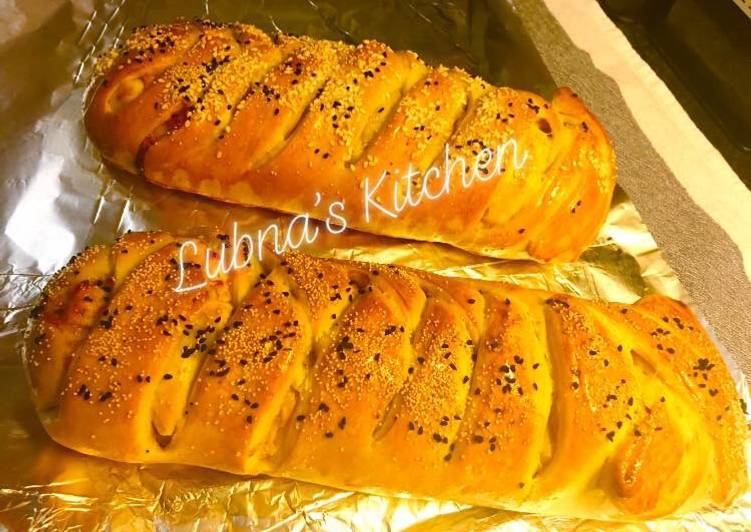Cheese & Onion Braided Bread: