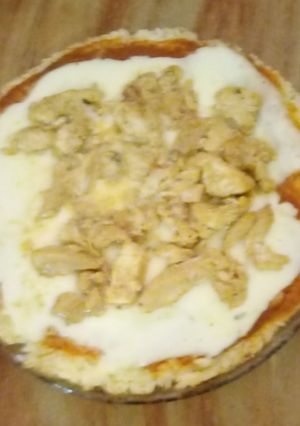 Una foto de Pizza de arroz sin tacc