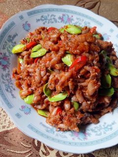 Foto resep Baby cumi sambal pete