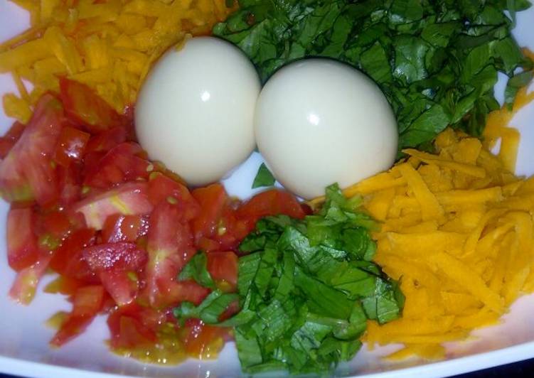 Recipe of Quick My breakfast salad plus eggs