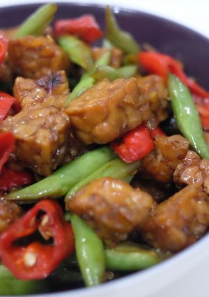 Foto resep Tempe Buncis Saus Tiram